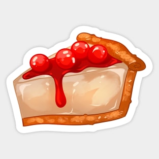 Cherry Cheesecake Slice Sticker